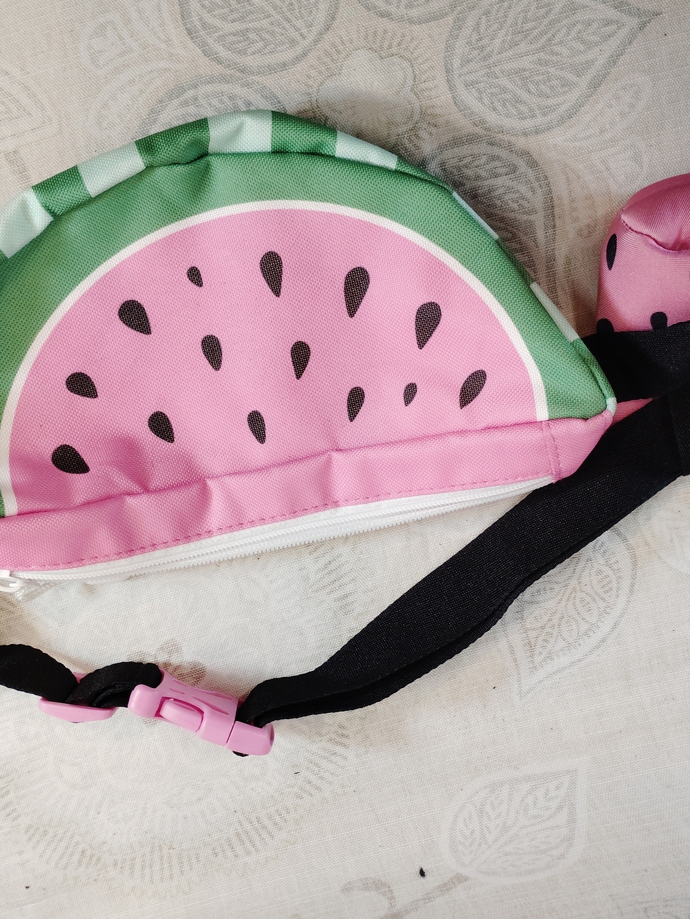 Kids Pink Watermelon Fanny Pack with Drink Holder - Picture 3 of 5